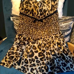 Giambatista Valli strapless animal dress